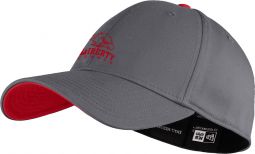 New Era Interception Cap, Graphite/Red